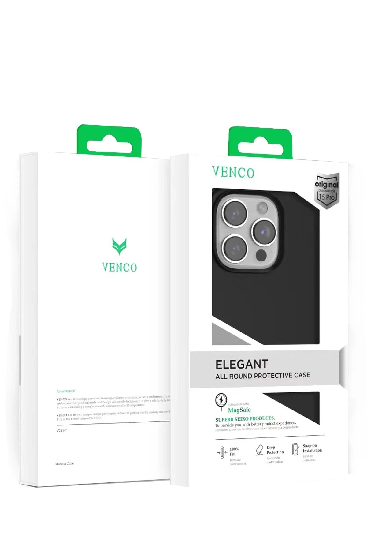 Venco Apple iPhone 15 Pro Max Home Magsafe Kapak - Siyah