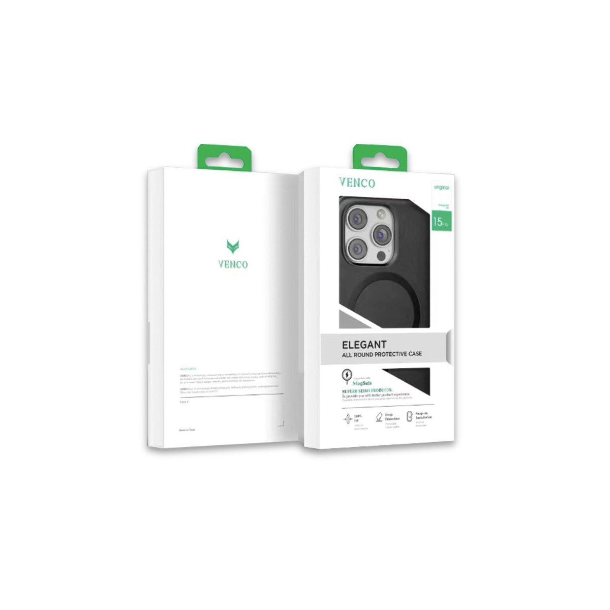 Venco İphone 15 Pro Max Puskas Magsafe Kapak - Siyah