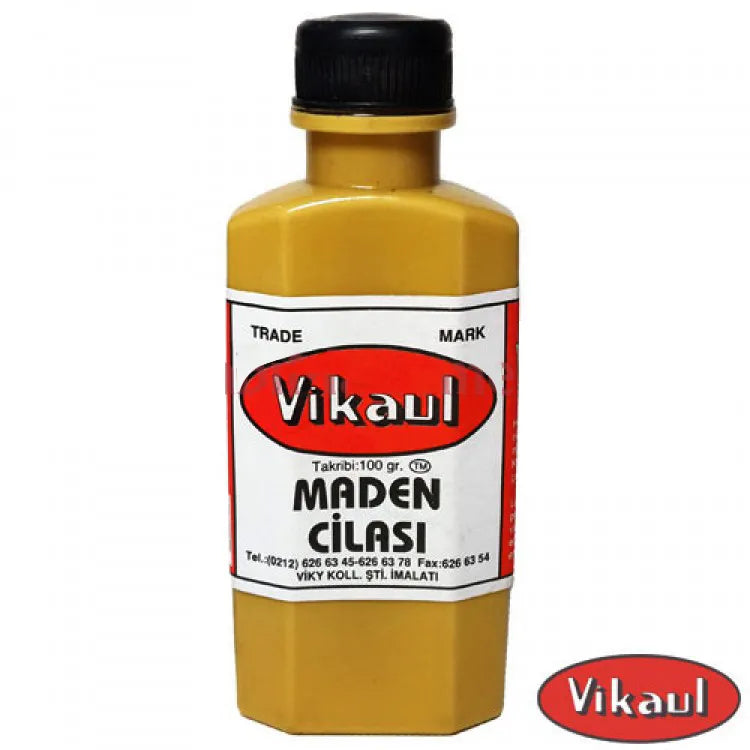 Vikaul Metal Parlatıcı - Maden Cilası, Kil 100 gr - 12 Adet