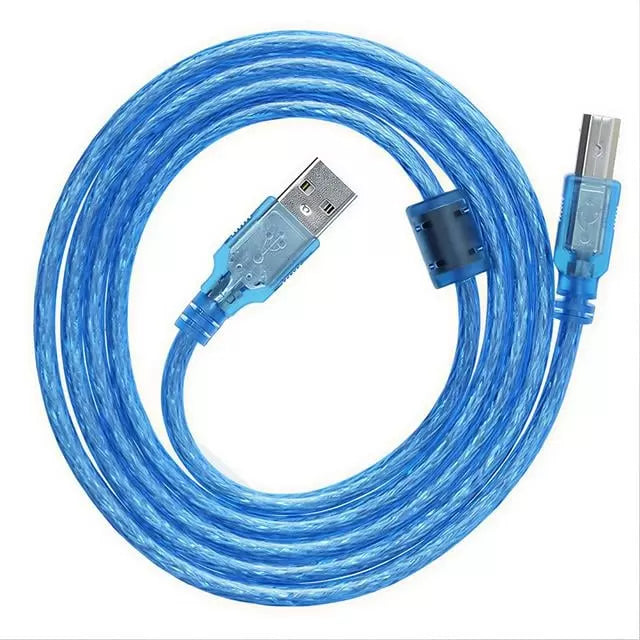 Powermaster Pm-3267 3 Metre Şeffaf Mavi Usb 2.0 Yazıcı Kablosu