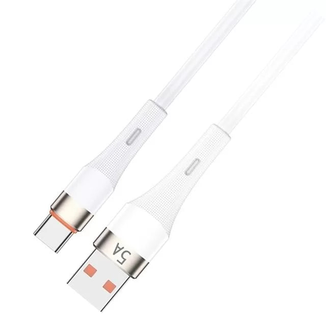 Powerway Hc05 Örgülü 5 Amper Usb To Type- C 1 Metre Şarj Data Kablosu