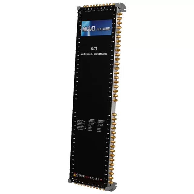 Mag Platinum Mp 10/72 Multiswitch - 10 Giriş 72 Çıkışlı Merkezi Uydu Santrali Hybrid 4k Ve 3d Destekli