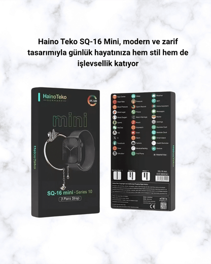SQ-16 Mini Series 10 Akıllı Saat – 3 Kordon + Hediye Bileklik