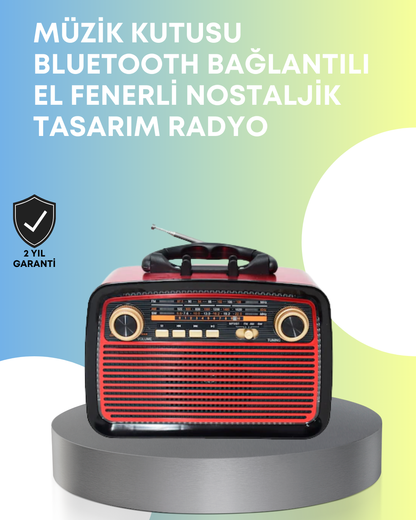 Taşınabilir Bluetooth Hoparlör – Modern Teknoloji ile Nostaljik Radyo Deneyimi, FM/AM Fonksiyonu