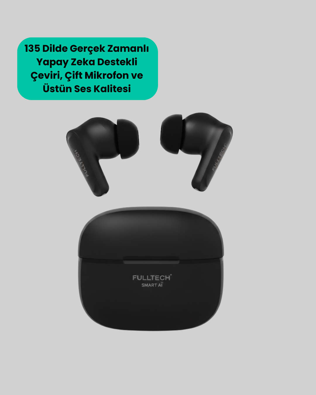 135 Dilde Gerçek Zamanlı Çeviri Özellikli TWS Bluetooth Kulaklık