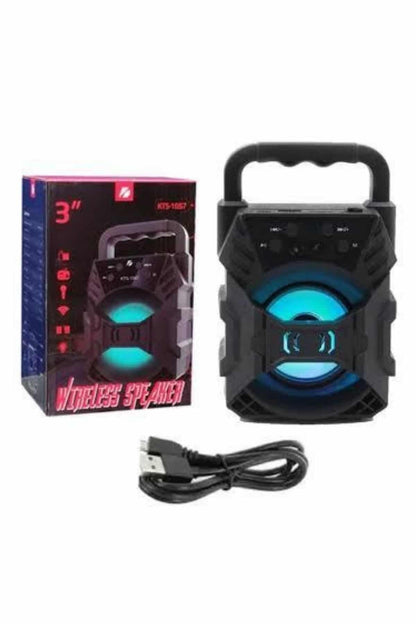 Bluetooth Hoparlör Android ve İOS Uyumlu Ses Bombası USB Girişli Taşınabilir