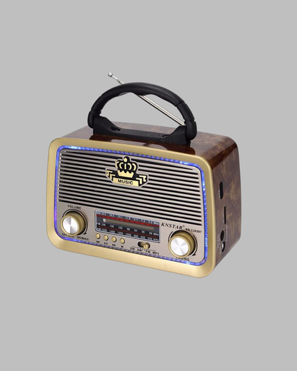Bluetooth Özellikli Nostalji Radyo 3 Bant FM AM SW