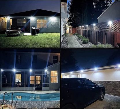 100 Led Dış Mekan Solar Aydınlatma Fotoselli Solar Lamba Hareket Sensörlü
