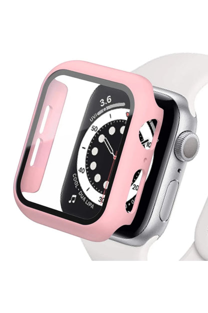 Apple Watch 42mm Camlı Kasa Ekran Koruyucu - Rose Gold