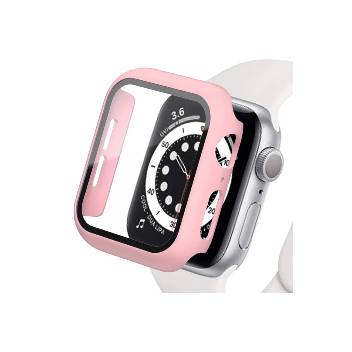 Apple Watch 42mm Camlı Kasa Ekran Koruyucu - Rose Gold
