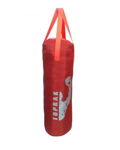 Boks Torbası Eldiven Ve Karabina Hediyeli İçi Dolu 50x20 Cm Kırmızı