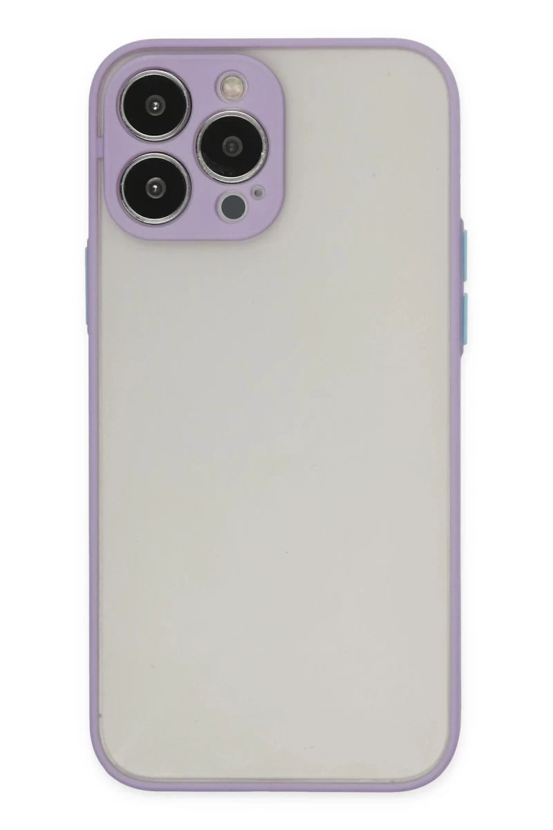 Apple iPhone 13 Pro Kılıf Montreal Silikon Kapak - Mor