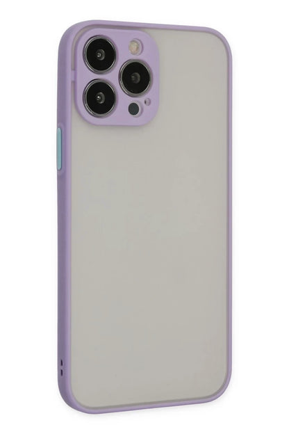 Apple iPhone 13 Pro Kılıf Montreal Silikon Kapak - Mor