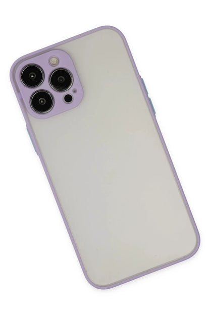 Apple iPhone 13 Pro Kılıf Montreal Silikon Kapak - Mor