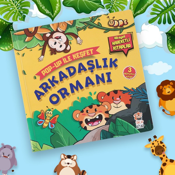Sincap Kitap Arkadaşlık Ormanı - Pop-up İle Keşfet (Hikayeli Hareketli Kitaplar) - M. Sacide Kafalı