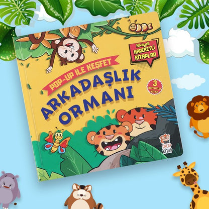 Sincap Kitap Arkadaşlık Ormanı - Pop-up İle Keşfet (Hikayeli Hareketli Kitaplar) - M. Sacide Kafalı