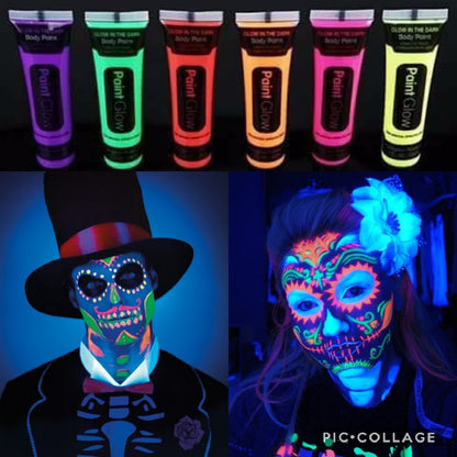 Glow Boya Fosforlu Krem Boya 12 Adet (5643)