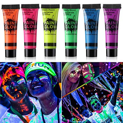 Glow Boya Fosforlu Krem Boya 12 Adet (5643)