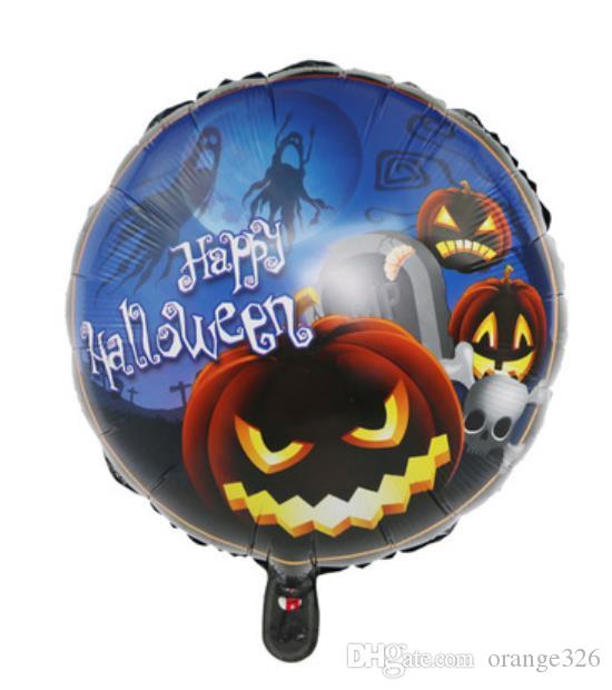 Happy Halloween Balkabağı Folyo Balon 18 inç (5643)