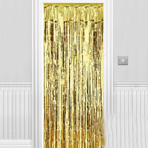 Işıltılı Duvar ve Kapı Perdesi Gold 90x200 cm (5643)