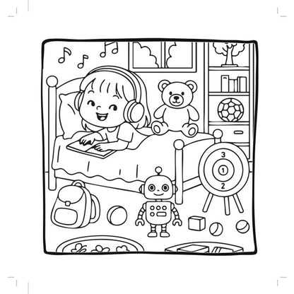 Cozy Boyama Renkli Odamız - Boya, Kopart, As
