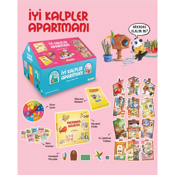 Bi Kutu Oyun İyi Kalpler Apartmanı Kitap ve Oyun Seti
