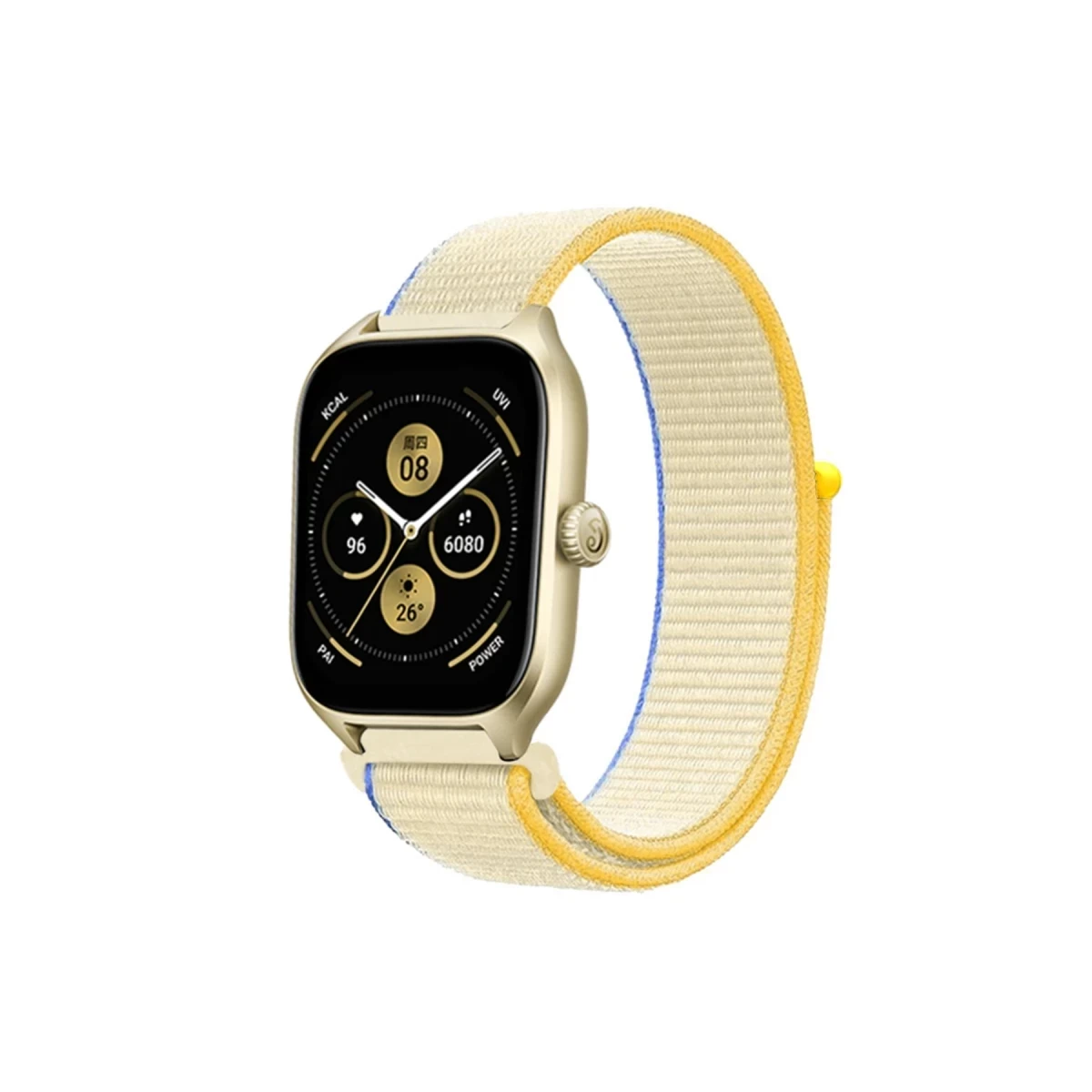 Watch 22mm Hasırlı Cırtcırtlı Kordon - Beyaz
