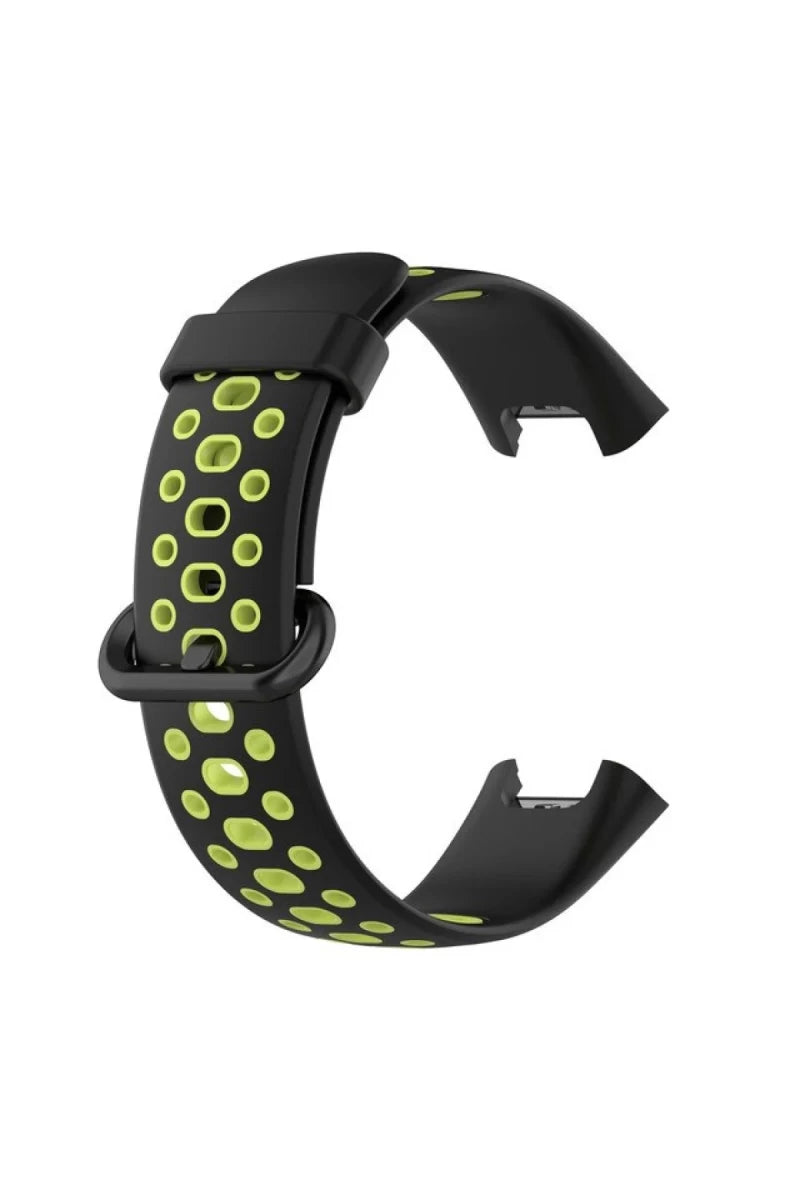Xiaomi Redmi Watch 2 Spor Delikli Kordon - Siyah-Yeşil