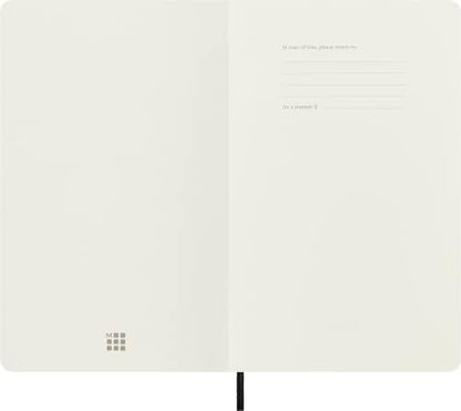 Moleskine Large Boy Yumuşak Kapak Çizgili Defter Siyah