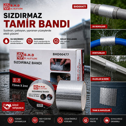 12 ADET 72MMX2MT SU SIZDIRMAZ SAKIZ TAMİR BANTI (5643)
