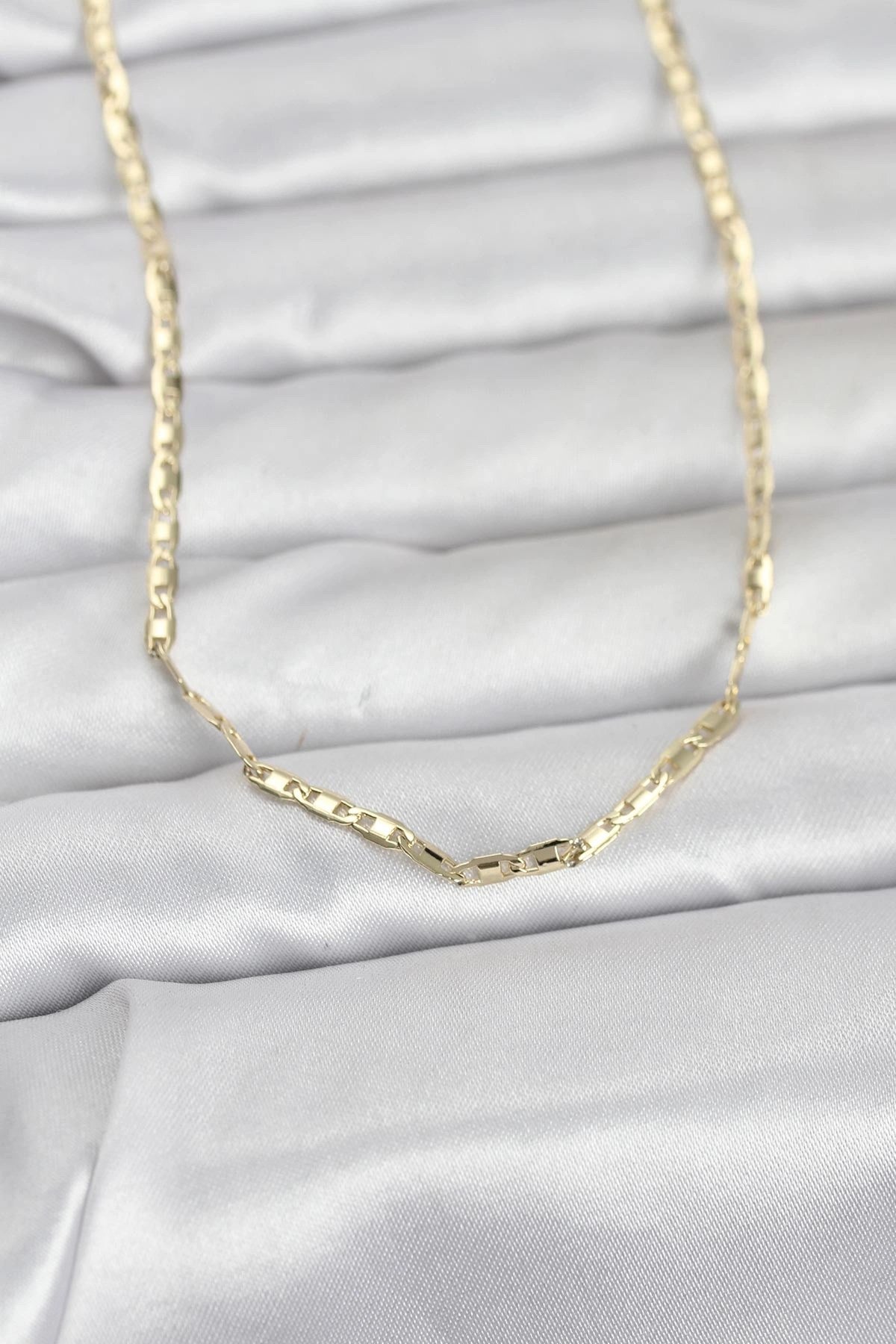 CM 14K Gold Renk Gemici Zincir Model 60 cm Kadın Kolye