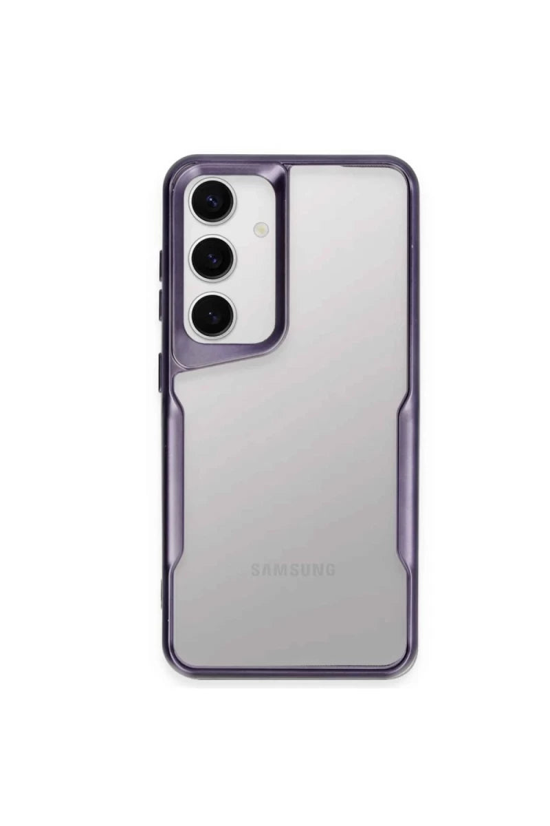 Samsung Galaxy A55 5G Kılıf Boyi Silikon Kapak - Derin Mor