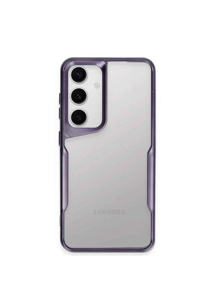 Samsung Galaxy A55 5G Kılıf Boyi Silikon Kapak - Derin Mor