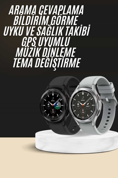 Yeni Nesil Akıllı Saat Çağrı Cevaplayabilen Plastik 47 Mm Uyumlu Kordon