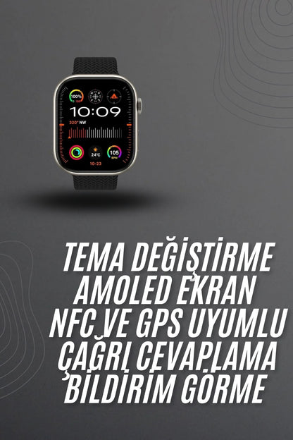 Akıllı saat 2.02 inch Nabız Ölçer Arama Konuşma Müzik Dinleme
