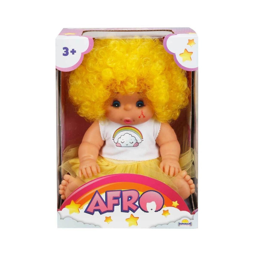 20040 Afro Kıvırcık Saçlı Bebek 23 cm -NessiWorld