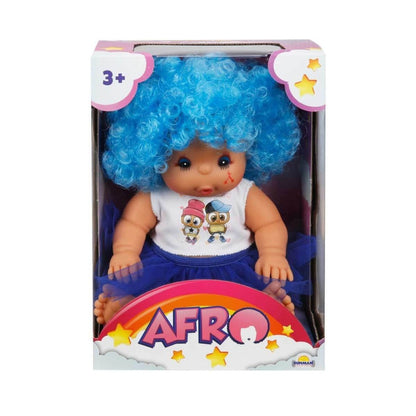 20040 Afro Kıvırcık Saçlı Bebek 23 cm -NessiWorld
