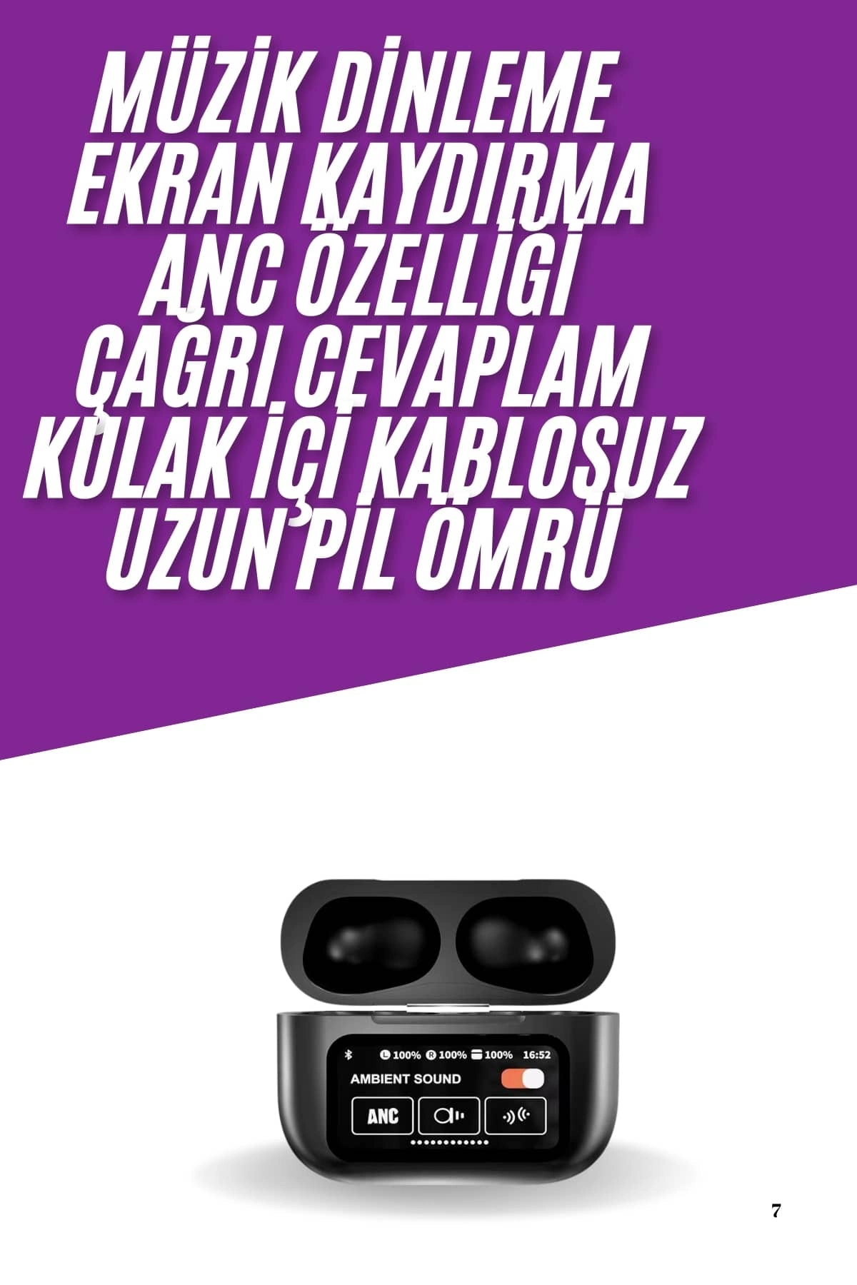 2025 Model Bluetooth Kulaklık Dokunmatik Ekran Yüksek Ses Kalitesi Yeni Nesil
