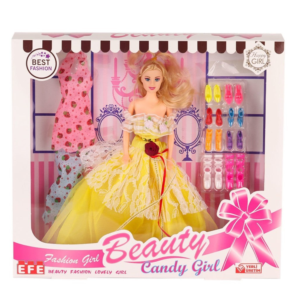 207 Ayakkabı Setli Candy Girl Bebek -Toys