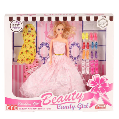 207 Ayakkabı Setli Candy Girl Bebek -Toys