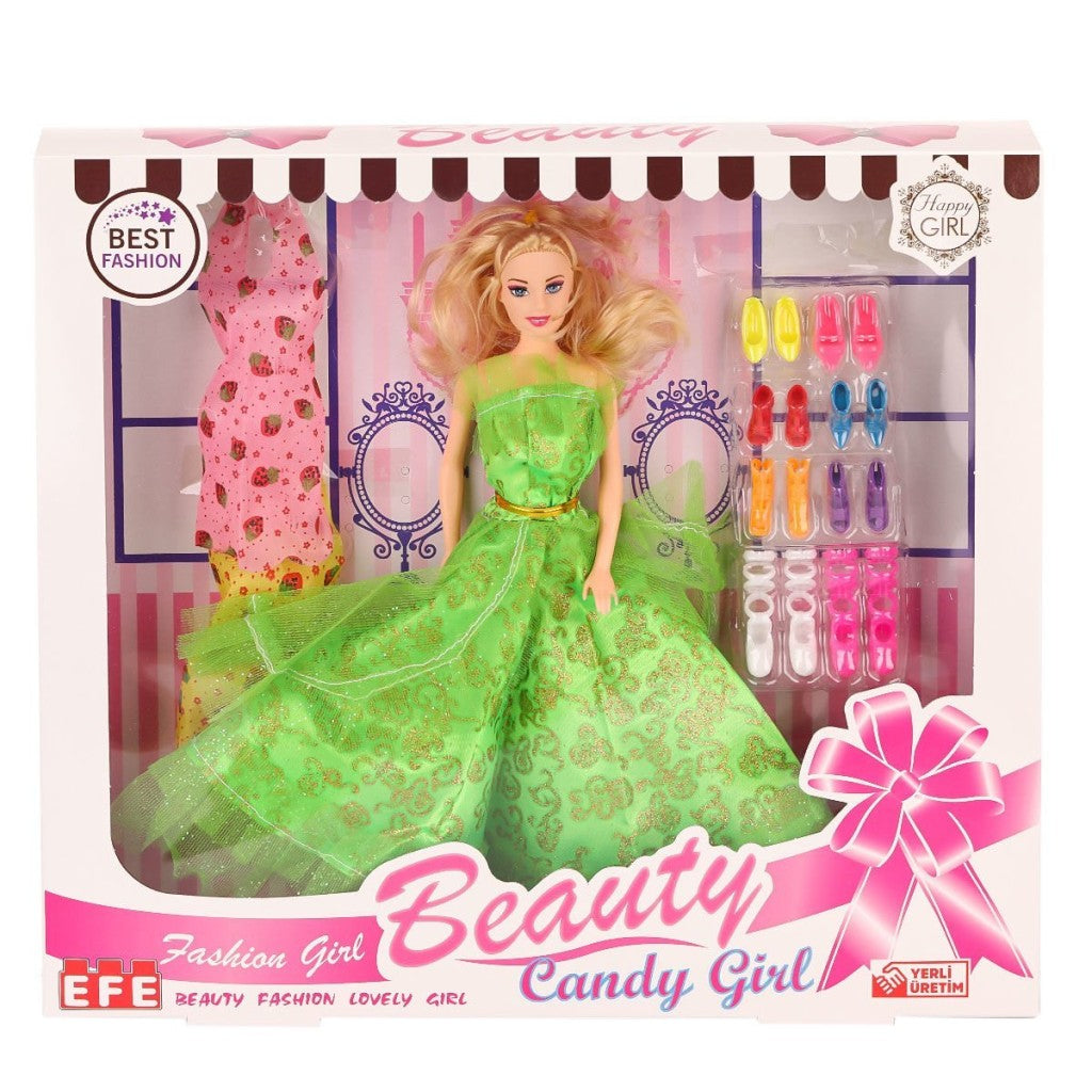 207 Ayakkabı Setli Candy Girl Bebek -Toys