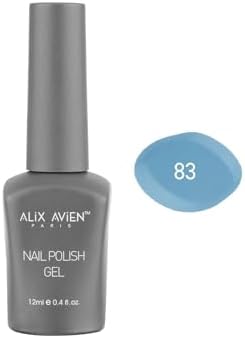 Mavi Gri Kalıcı Oje 83-Yoğun Renk Veren Jel Oje 12 ml-Nail UV Gel Polish 83