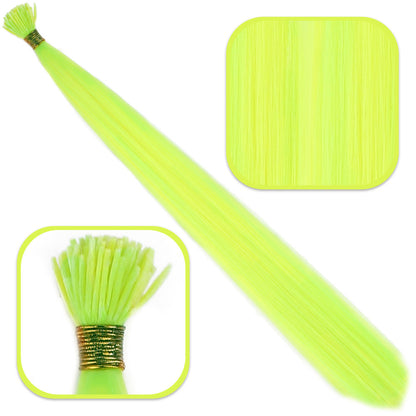 Fiber Sen Boncuk Kaynaklık Renkli / Neon Sarı / 100 Adet
