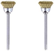 536 Pirinç Fırça, Altın, Bronz ve Bakır Temizleme, 13 mm, 2'li