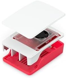 Raspberry Pi 5 için resmi gövde, kırmızı/beyaz