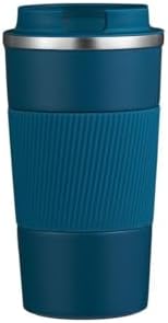 304 L Kilitli Çelik Mat Mavi 510 ml Kahve Termos Mug cin405mv