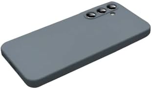 & AKSESUAR Galaxy S25 Fe ile Uyumlu İçi Kadife Kamera Korumalı Lansman Silikon Kılıf İnce Yapılı Tam Koruma Sağlayan Kamera Korumalı Kılıf (Gri)