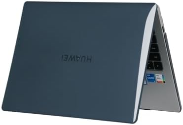 MateBook 16 ve 16s Kılıf Uyumlu Kristal Parlak Şeffaf Sert Hard Case İnce Hafif Çizilme Koruma 2021-2023 16 inç Siyah
