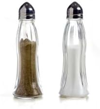 Cam Tuzluk Karabiberlik 2'li Tuzluk Salty Tuz Karabiberlik
