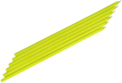 Fosforlu Sarı Çubuk Mum 20 cm 6 Adet